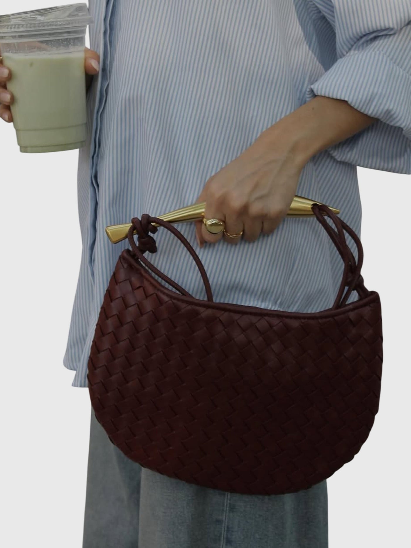Bianca | Borsa Intrecciata Strutturata Luxe