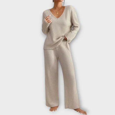 Set di lettini a righe