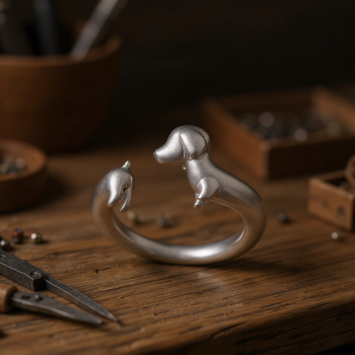 Anello Abbraccio Bassotto