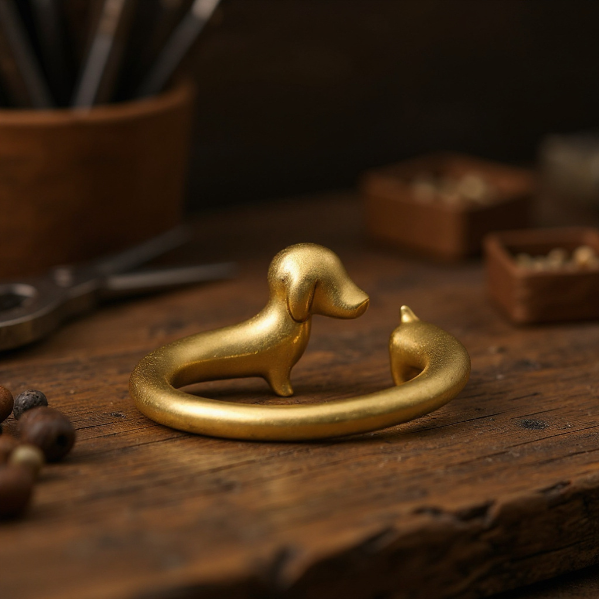 Anello Abbraccio Bassotto