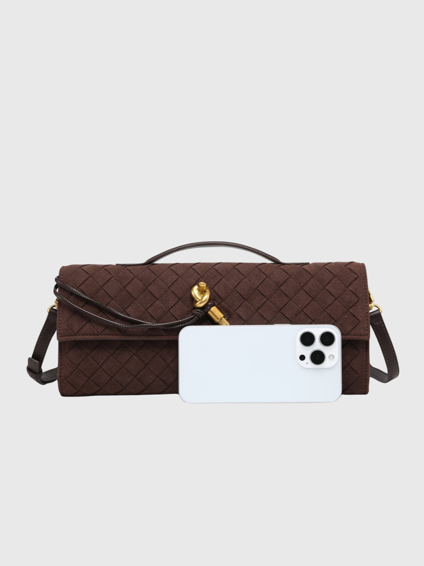 Cherry | Clutch in Suede