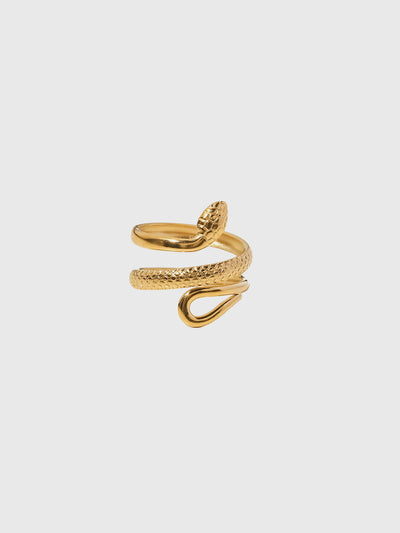 Aubrey | Anello Regolabile a Forma di Serpente