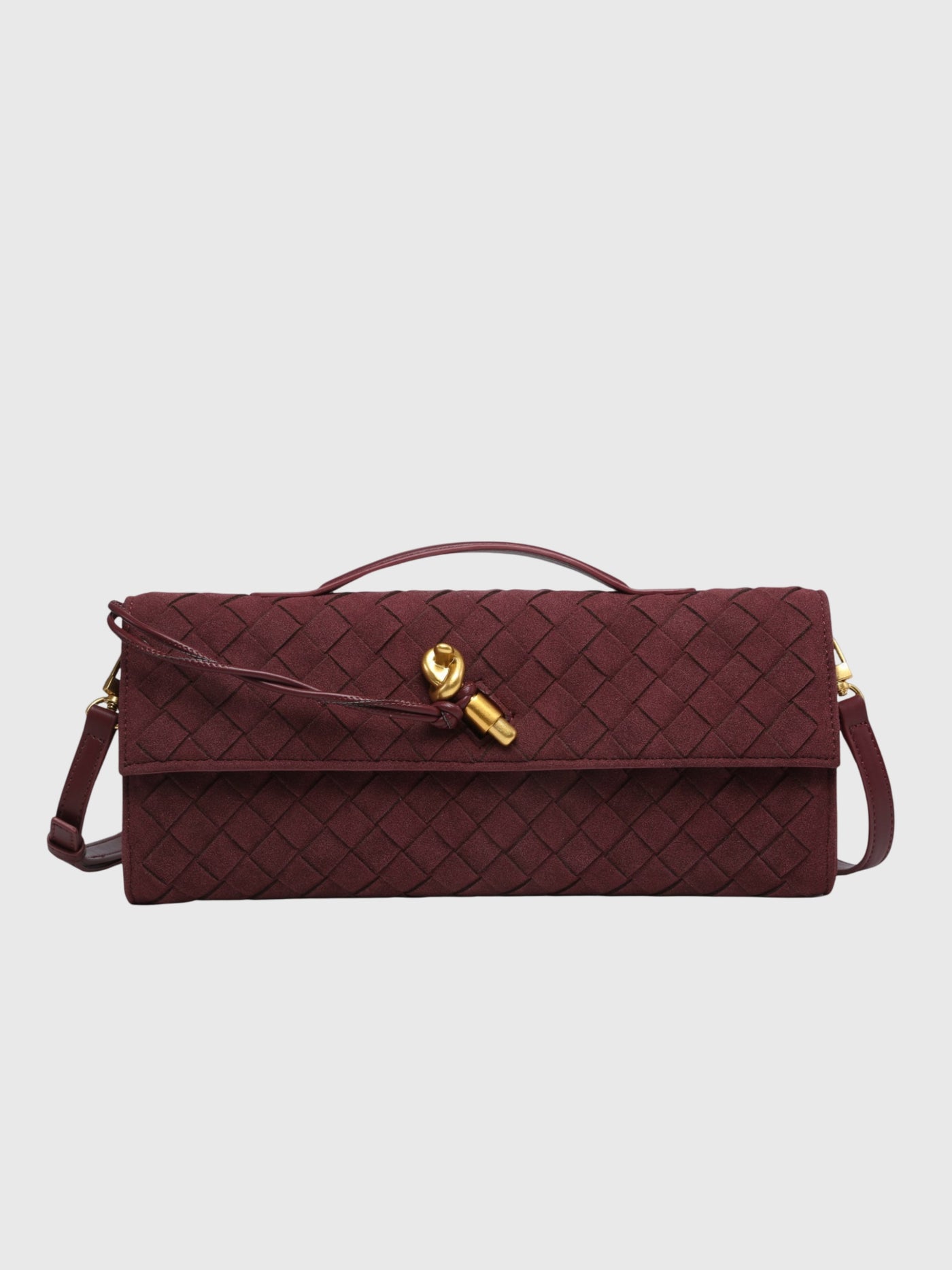 Cherry | Clutch in Suede