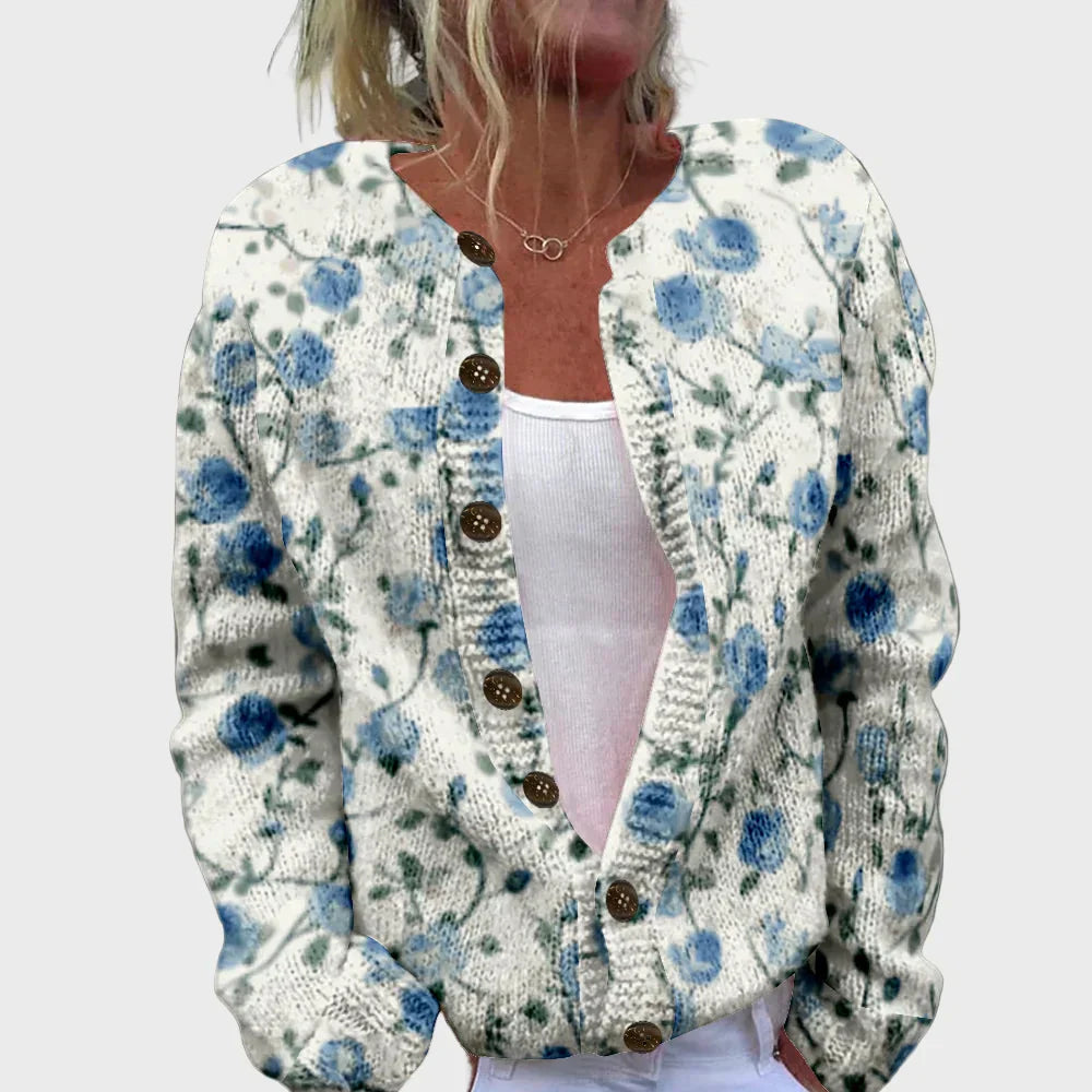 Gilet alla moda in maglia con motivo
