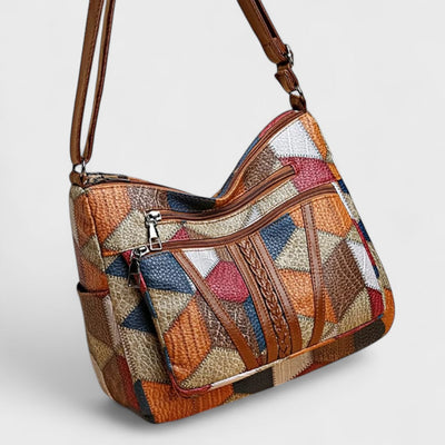 Solara - Borsa in pelle a mosaico