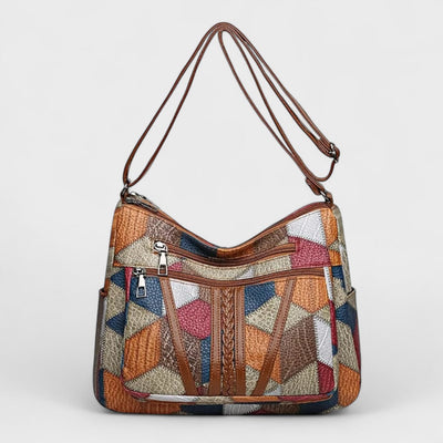 Solara - Borsa in pelle a mosaico