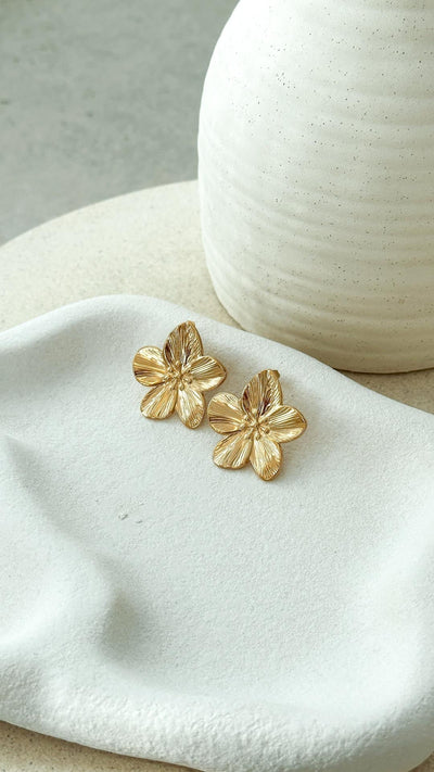Lexi | Orecchini a Fiore Placcati in Oro