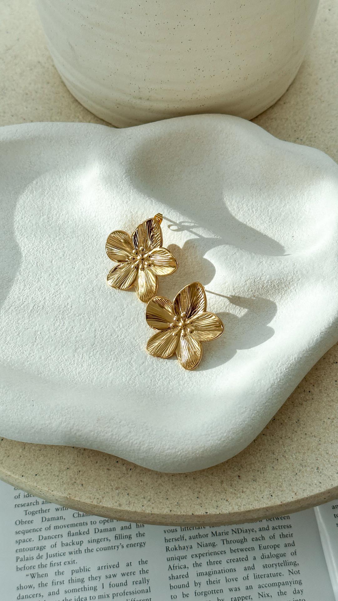 Lexi | Orecchini a Fiore Placcati in Oro